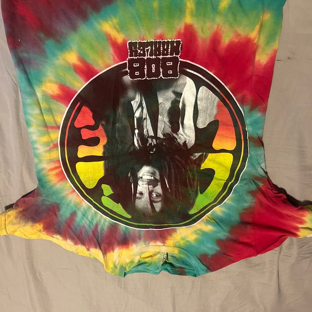 Colorful Tie-Dye Bob Marley T-Shirt